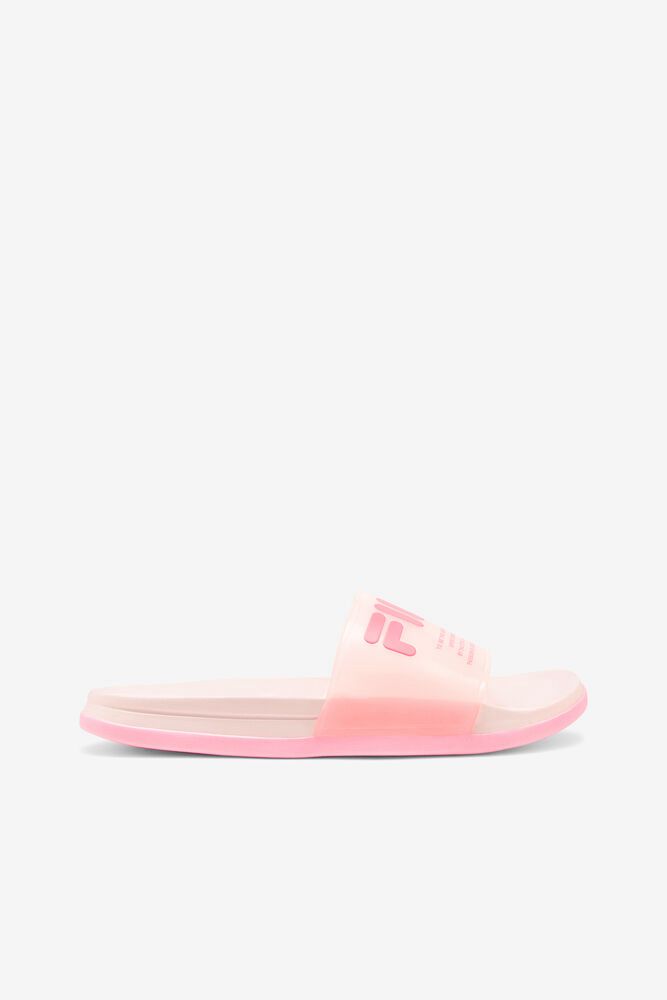 Fila Drifter Luxe Clear Sandals Pink - Womens - 97534DWIB